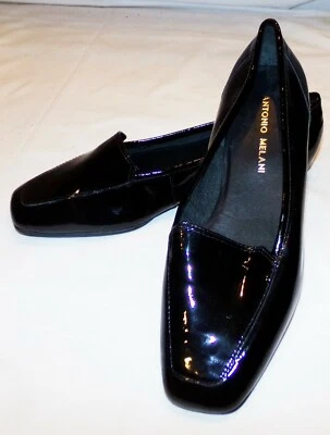 Zapatos planos Antonio Melani de charol negro para mujer 6M 6 M Empire Foto 1 de 4