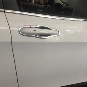 For Jeep Cherokee 2014-2018 Chrome Door Handle Bowl Covers Trim Moulding Garnish - Foto 1 di 6