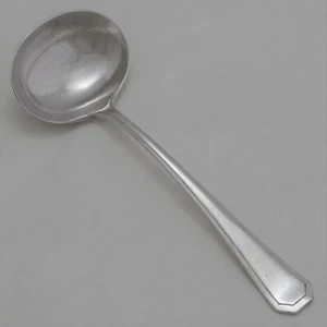 Cucharón de salsa de servicio de plata Sheffield diseño griego James Dixon 18 cm - Imagen 1 de 2