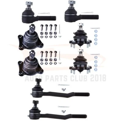 8pcs Suspension Tie Rod Ends Lower Upper Ball Joints Kit For Toyota Pickup 4WD - Image 1 of 4