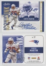 2021 Panini Absolute Iconic Ink Gold /10 Curtis Martin #II7 Auto HOF