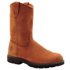 GEORGIA BOOT G4673 Wellington Boot,9-1/2,M,Brown,Steel,PR