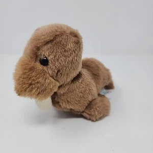 Dakin Walrus Brown Plush Vintage 1979 7.5" Stuffed Animal Korea - Picture 1 of 6