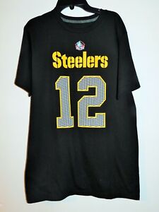Pittsburgh Steelers #12 Terry Bradshaw Men's Tee Shirt, Small, Medium , Black
