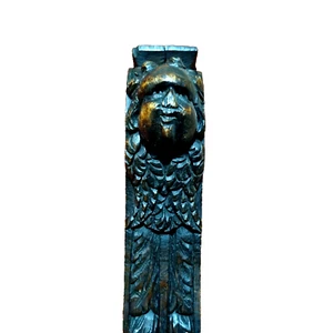 Angel wood carving corbel bracket 17th C Antique French architectural salvage - Picture 1 of 19