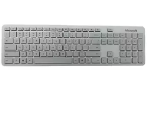 MICROSOFT Tastiera Wireless Bluetooth Slim Light Modello 1898 -Bianco Ghiaccio LEGGI - Foto 1 di 3