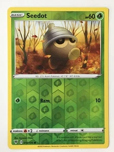 Seedot 010/185 Reverse Holo Common Vivid Voltage Pokemon Pack Fresh - Picture 1 of 4