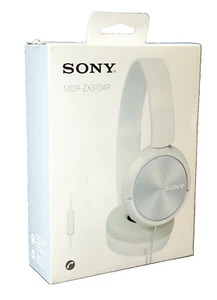 Sony MDR-ZX310AP ZX Series Wired On-Ear Stereo Headphones ZX310AP W/Mic White - Picture 1 of 9
