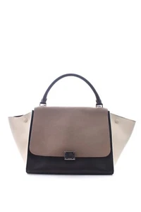 Céline Medium Trapeze Tote Bag / Cream/Brown/Black - Picture 1 of 10