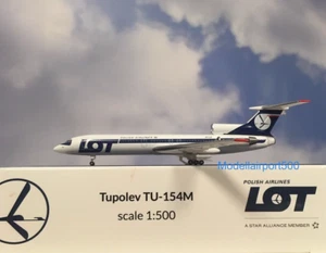 Herpa Wings 1:500 Tupolev TU-154M LOTTO Polish Airlines 538121 modellismo aeroporto500 - Foto 1 di 1
