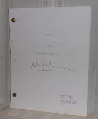 Neil Gaiman and Roger Avary BEOWULF: Screenplay Early Draft 1997 Gaiman SIGNED  Foto 1 de 3