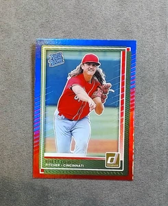 2025 Panini Donruss Baseball - Rated Rookie Rhett Lowder #74 (RC) Red & Blue - Picture 1 of 2