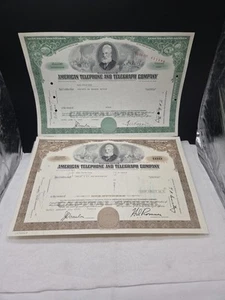 AMERICAN Telephone And Telegraph Company AT&T Autographs STOCK SHARES USA - Bild 1 von 8