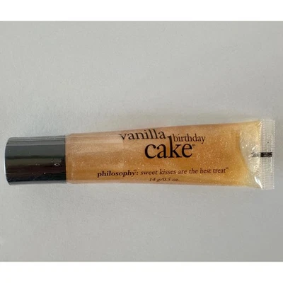NEW Philosophy Vanilla Birthday Cake Lip Gloss 0.5 oz SEALED - Image 1 of 3