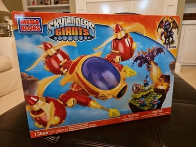 Mega Bloks SKYLANDERS GIANTS SPYRO ARKEYAN COPTER ATTACK  2012 New & Sealed! - Image 1 of 4