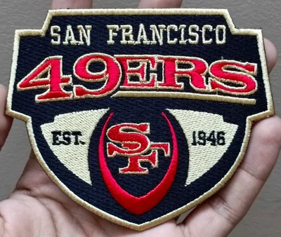 San Francisco 49ers NFL Team Logo Iron On Patch - Sew Patch - Embroidered Patch - Image 1 of 4