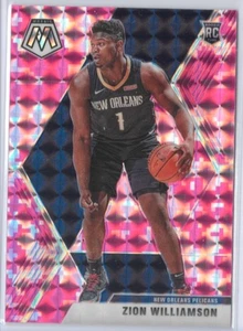 2019-20 Panini Mosaic - Rookies Zion Williamson #209 Pink Camo Prizm (RC) - Picture 1 of 3