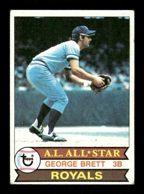 Topps Baseball 330 1979 George Brett en muy buen estado + tapa arrugada BXCP55 Foto 1 de 2