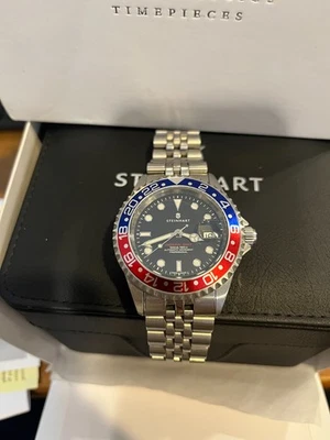 Steinhart Ocean One GMT BLUE-RED.2 42mm Auto Men Diver Watch Pepsi 103-0857 Alum - Image 1 of 4