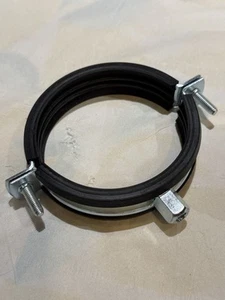 Two Piece Pipe Clip/Pipe Clamp - 83-91mm - Lined - D1TD9 - Picture 1 of 3