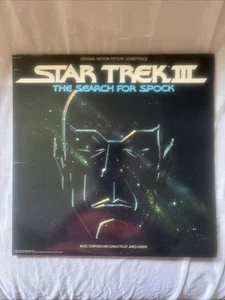 Star Trek III THE SEARCH FOR SPOCK Original SOUNDTRACK 1984 VTG Album LP VINYL - Picture 1 of 13