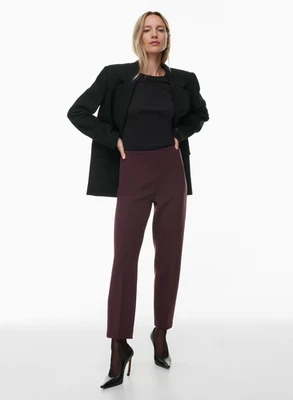 Pantalones cónicos al tobillo BABATON NUEVOS CON ETIQUETAS $128 Aritzia Verdict en grosella profunda talla grande Foto 1 de 4