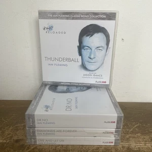 James Bond Audiogo Collection Audiobook Thunderball Dr No Diamonds Live Let Die - Imagen 1 de 17