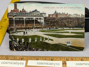 Baseball Game West Side Ball Grounds Chicago postcard 1909 post card stadium - Picture 1 of 2