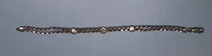 Vintage 14K Bracelet Shell Flower Double - Picture 1 of 6