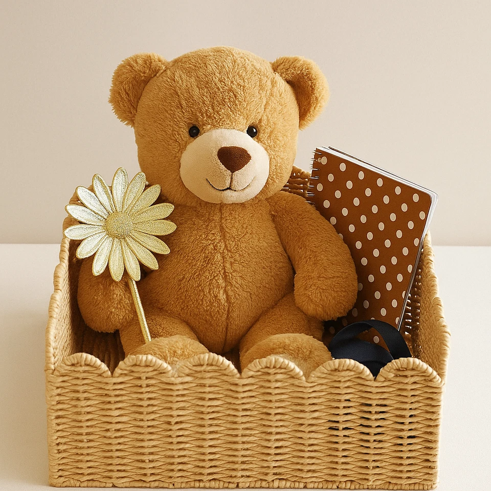 Handwoven Natural Rattan Storage Baskets – Set of 2 (Large & Small) - Image 1 of 4