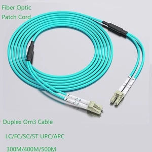 OM3 10G Multi-mode Dual-core SC/LC/FC/ST Optical Fiber Jumper LSZH 3.0mm Cable - Picture 1 of 15