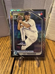 Bowman Draft 2024 - cromo Trey Yesavage #BDC-92 refractor de metal de acero/100 (RC) - Imagen 1 de 2