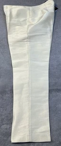 Neu mit Etikett Linda Allard Ellen Tracy Damenhose 100 % Seide Größe 10 elfenbeinfarben 31 x 28 - Bild 1 von 7