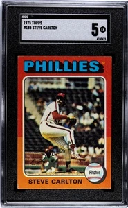 1975 Topps Steve Carlton #185 Phillies SGC 5 HOF - Picture 1 of 2