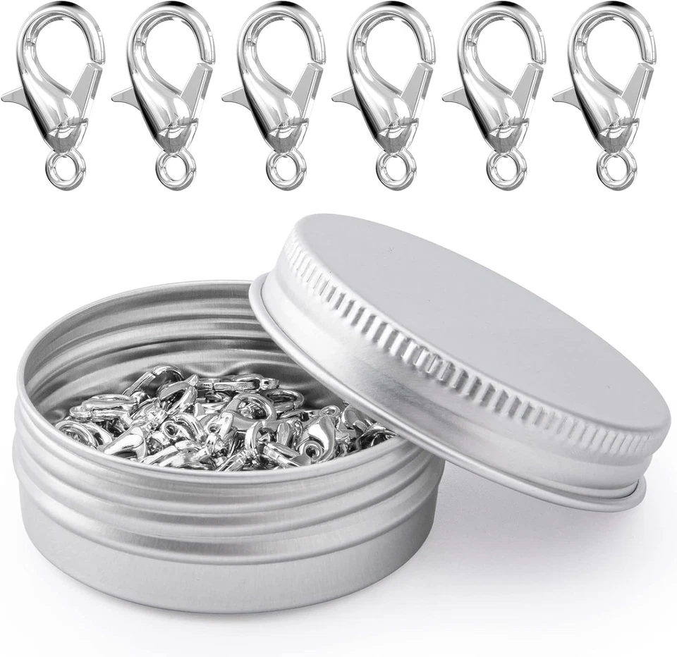 100PCS Lobster Clasps Metal Alloy Small Lobster Claw Clasps Weico Lobster Clip