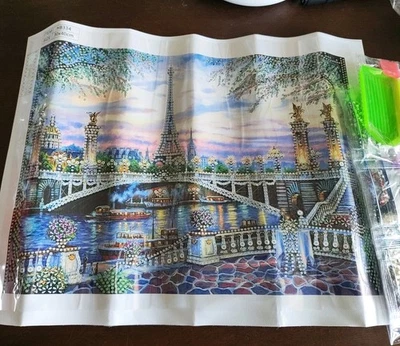 Diamond Painting 5D DIY PARTIAL 30x40cm 🐝EIFFEL TOWER 80 🐝 FREE POST - Imagem 1 de 2