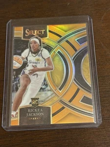 2024 Panini WNBA Select Basketball Orange Prizm Rickea Jackson Rookie 030/125 - Picture 1 of 6