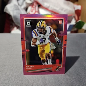Tarjeta de novato Grant Delpit 2020 Donruss Football Optic vista previa rosa Prizm #P-272 - Imagen 1 de 2