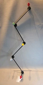  Sputnik Wand Kleiderhaken Hänger farbig Retro 60er Atomic Ball MidCentury Vintage - Bild 1 von 4