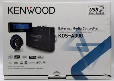 Controlador de medios externos Kenwood KOS-A300 modelo de EE. UU. N/como nuevo con KCA-iP101 probado JP Foto 1 de 4