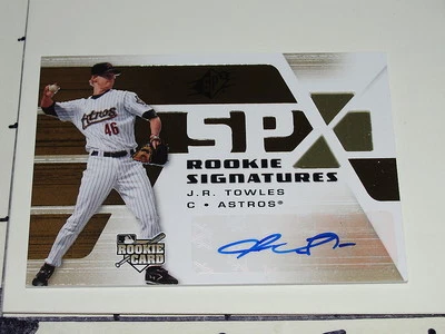 JR Towles: 2008 SPX Rookie Autograph - Houston Astros - St. Louis Cardinals NM - Image 1 of 2
