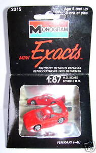 Micro Levels Monogram Ho 1/87 Ferrari F40 Red #2015 IN Box