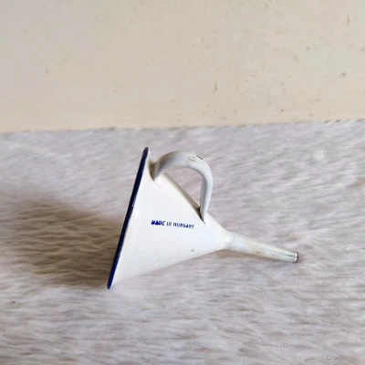 1930s Vintage Blue & White Iron Enamel Funnel Hungary Old Collectible Rare IE91 - Imagem 1 de 4