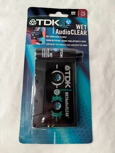 TDK Wet Audio Clear Cassette Head Cleaner - New and Sealed - Picture 1 of 2