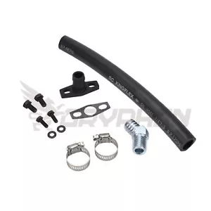 Turbo Oil Return Drain Line Kit for Nissan SR20DET Top Mount Garrett T25 T28 JB - Picture 1 of 2