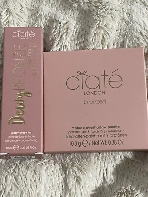 Ciate London Eyeshadow Palette - Bronzed & Dewy Bronze Glossy Cheek Tint - Image 1 of 4