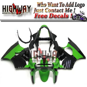 Fairings For Kawasaki Ninja ZX-6R 636 00 01 02 ABS Fairing Bodywork Green Black - Picture 1 of 6