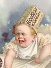 1880's HECKERS' SELF RISING BUCKWHEAT TRADE CARD, CHILD PITCHING A FIT TC3023