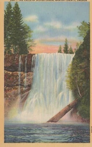 Silver Creek Falls in der Nähe von Silverton, Oregon - Leinen ohne Versand - Bild 1 von 3