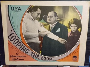 Lobby Card 1929 LOOPING THE LOOP Werner Krauss Jenny Jugo German circus thriller